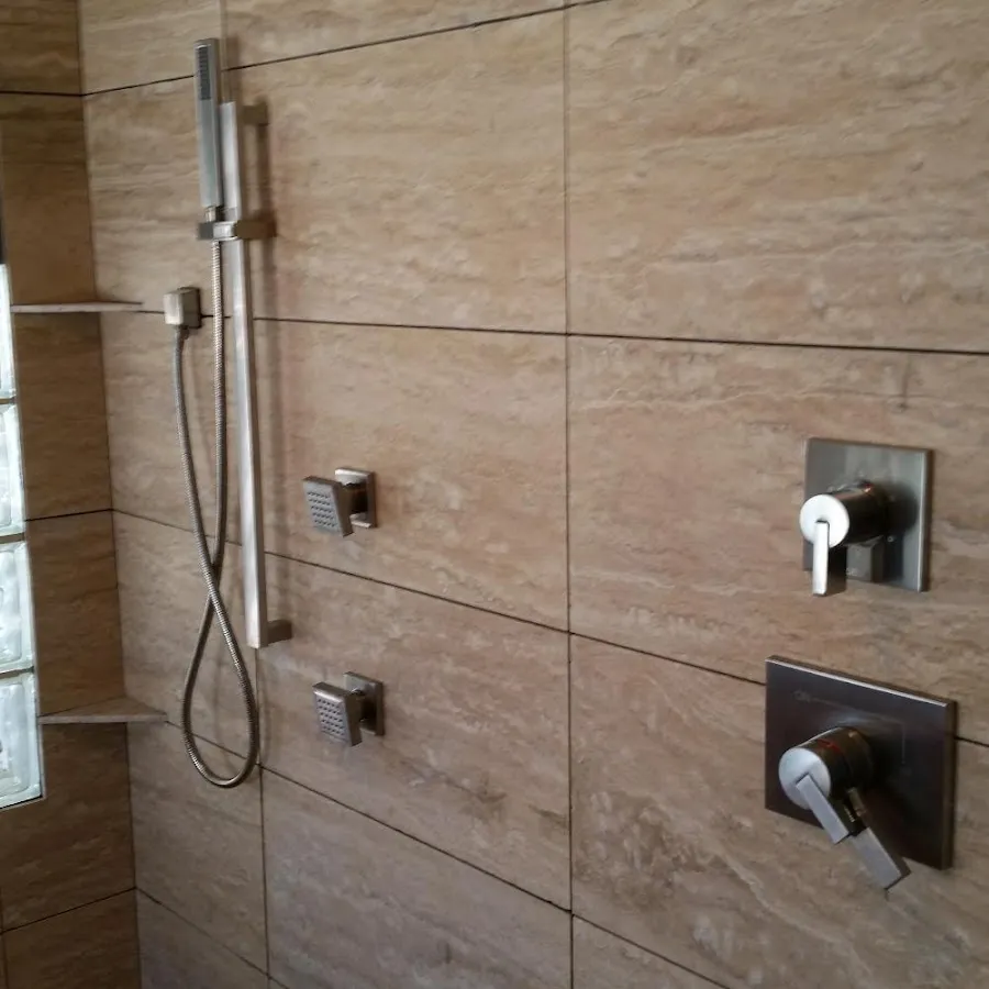 Shower fixture installation for Water Heater Replacement in Norwich